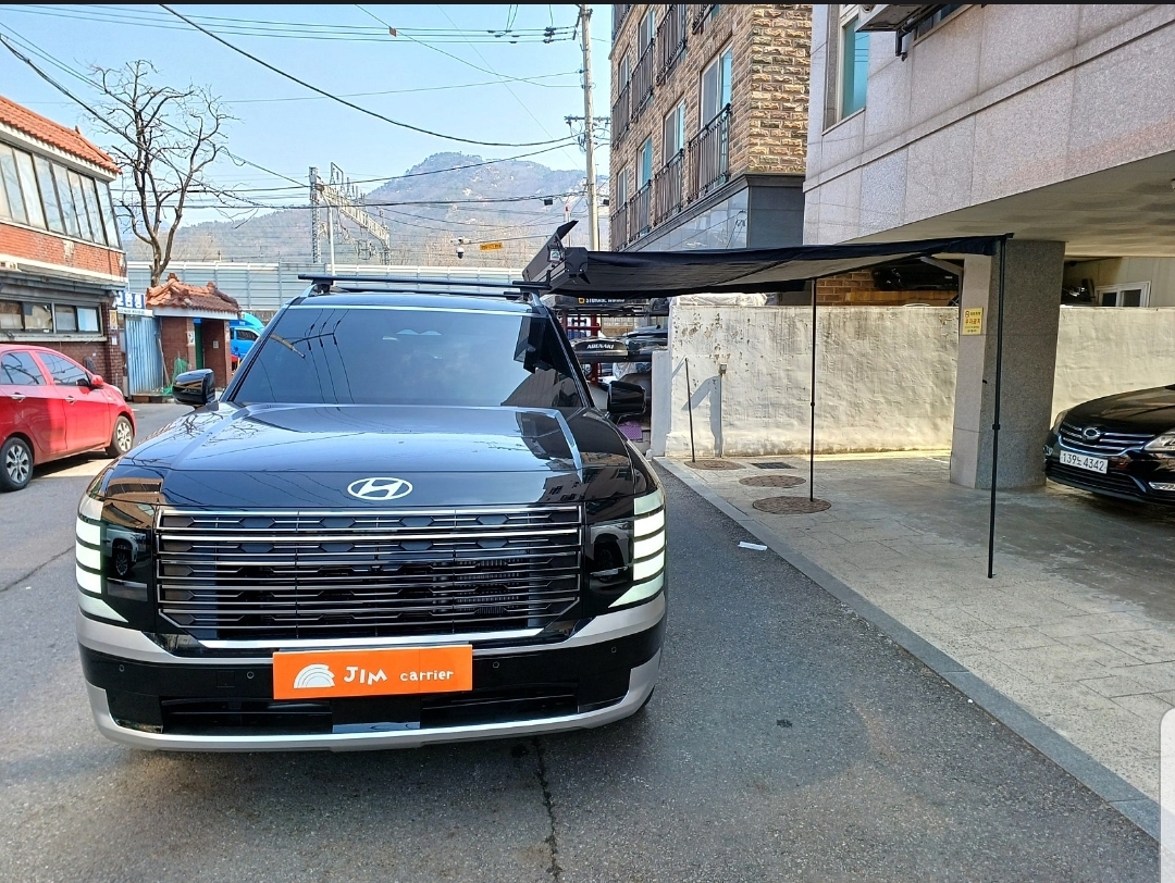 트랩오버랜드 2.5m,180도,270도 어닝 및 룸텐트.샤워텐트 신품장착