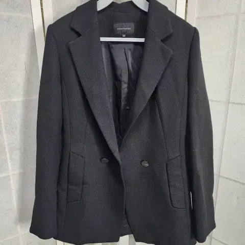 꼼빠니아 여성자켓 정장자켓 블랙자켓*