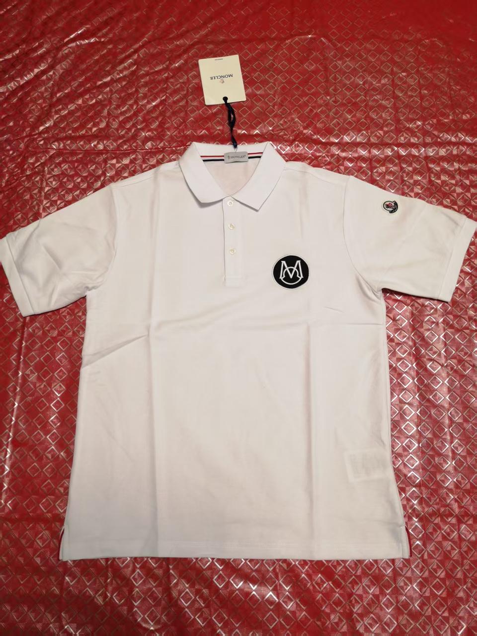몽클레어 폴로 반팔티 화이트 M사이즈(95~100)