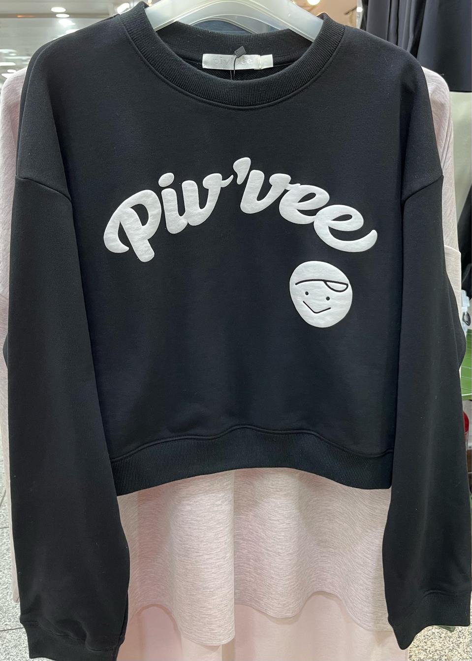 여성 크롭 맨투맨