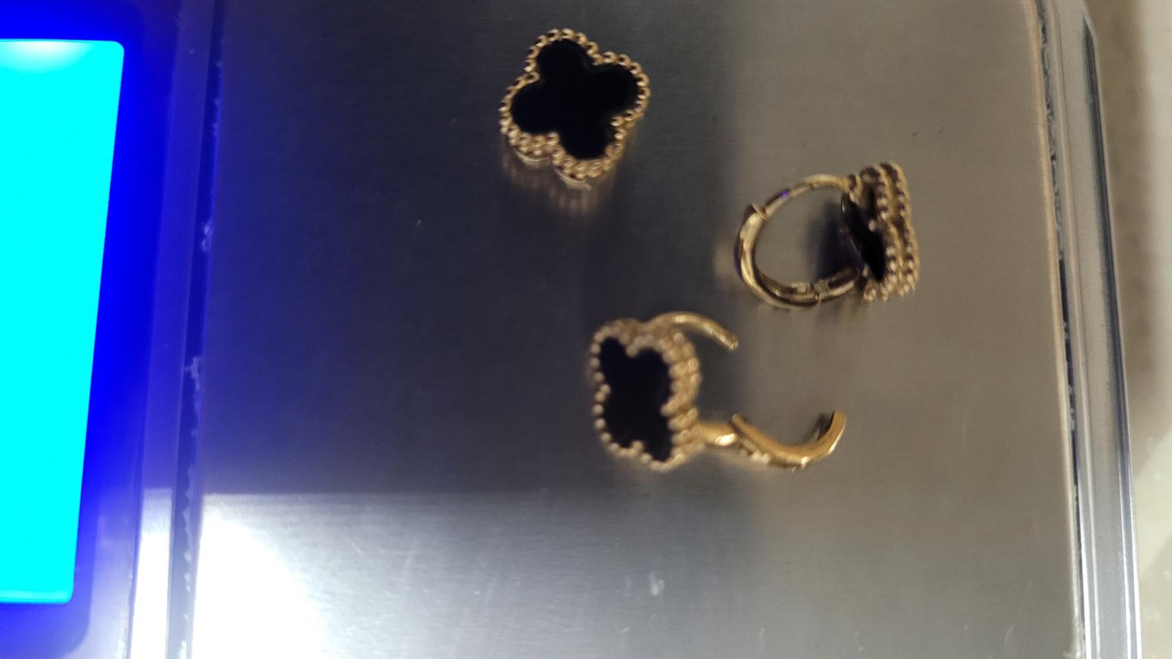 반클리프 st 귀걸이 .목걸이 펜던트 세트입니다.