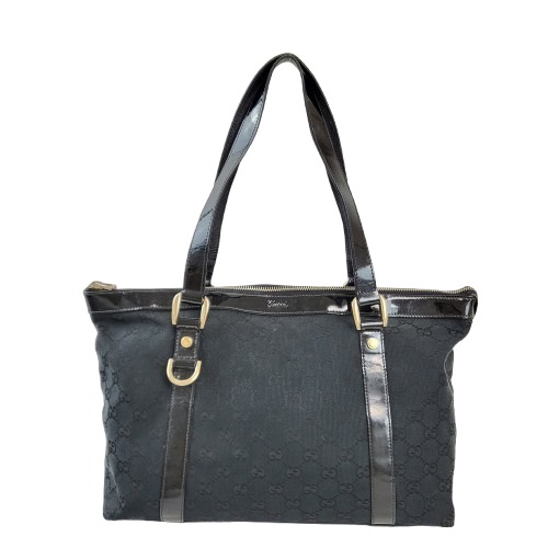 정품 구찌 에비 블랙 자가드 숄더백