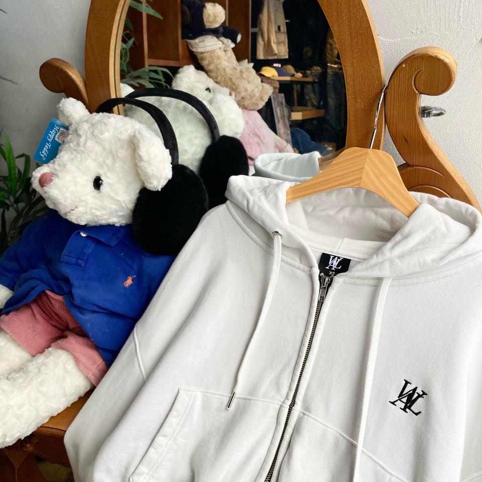 우알롱 투웨이 크롭 후드집업