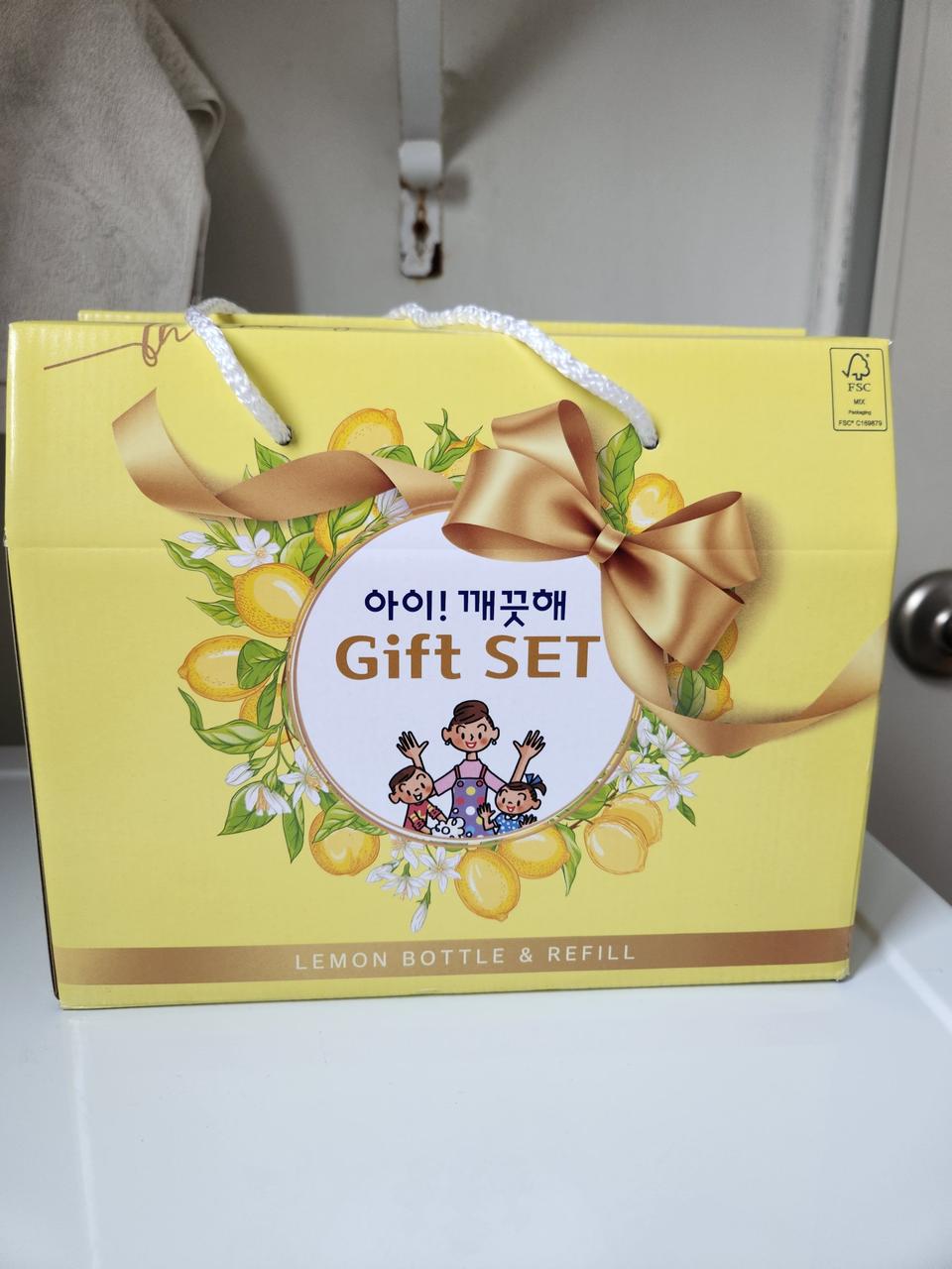 아이깨끗해 기프트세트 레몬향 본품2+리필3 대용량