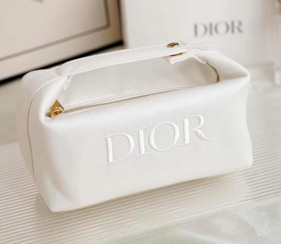 디올 손잡이 화장품 파우치