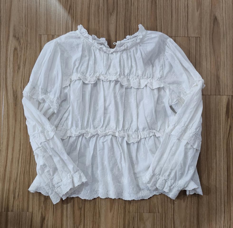 레이스 캉캉 블라우스