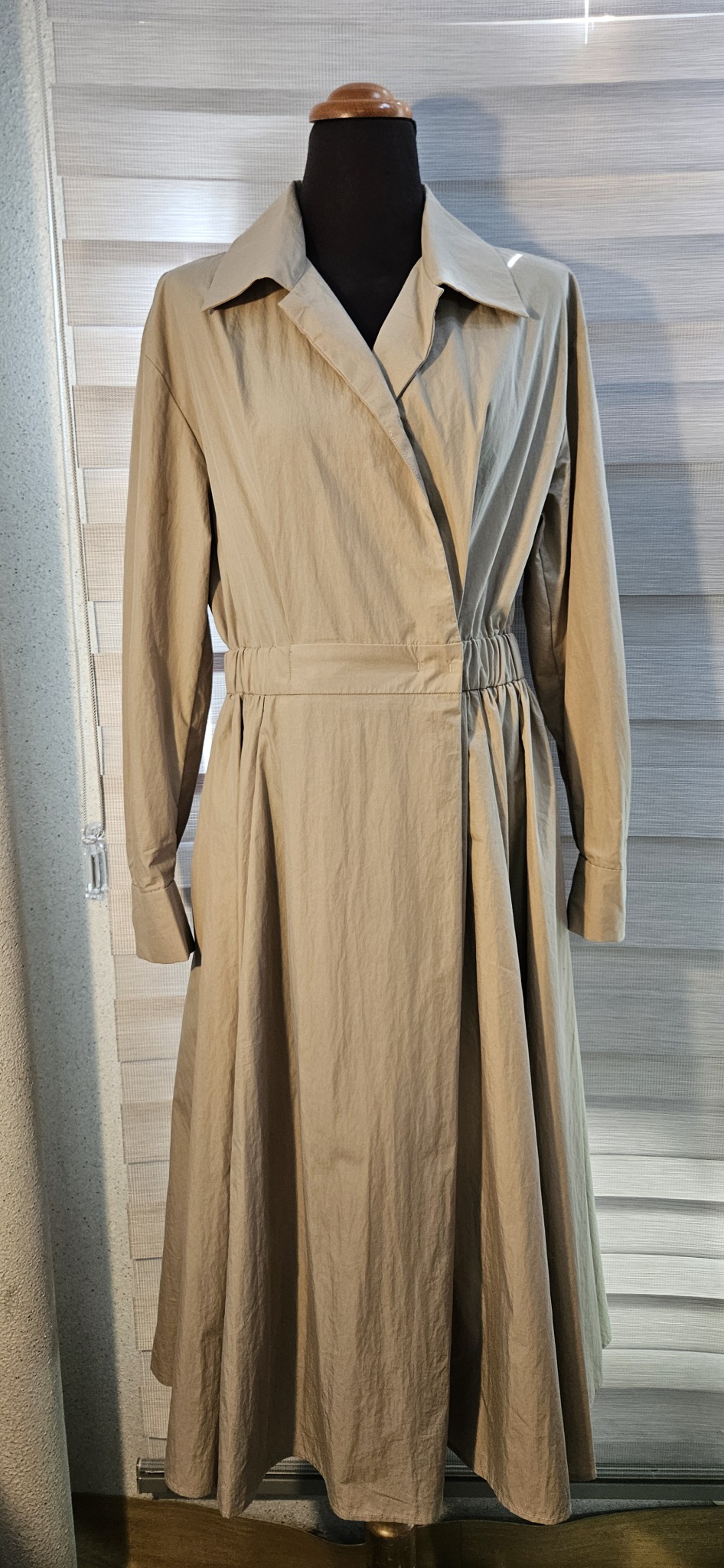 베이지 롱 원피스