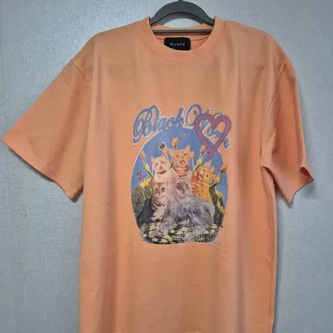 <새상품>(고퀄/국산)고양이 디지털나염 분또 반팔티