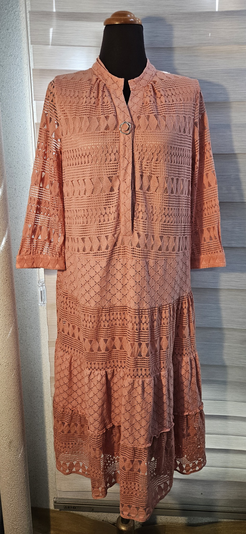 abplus 살구 레이스원피스