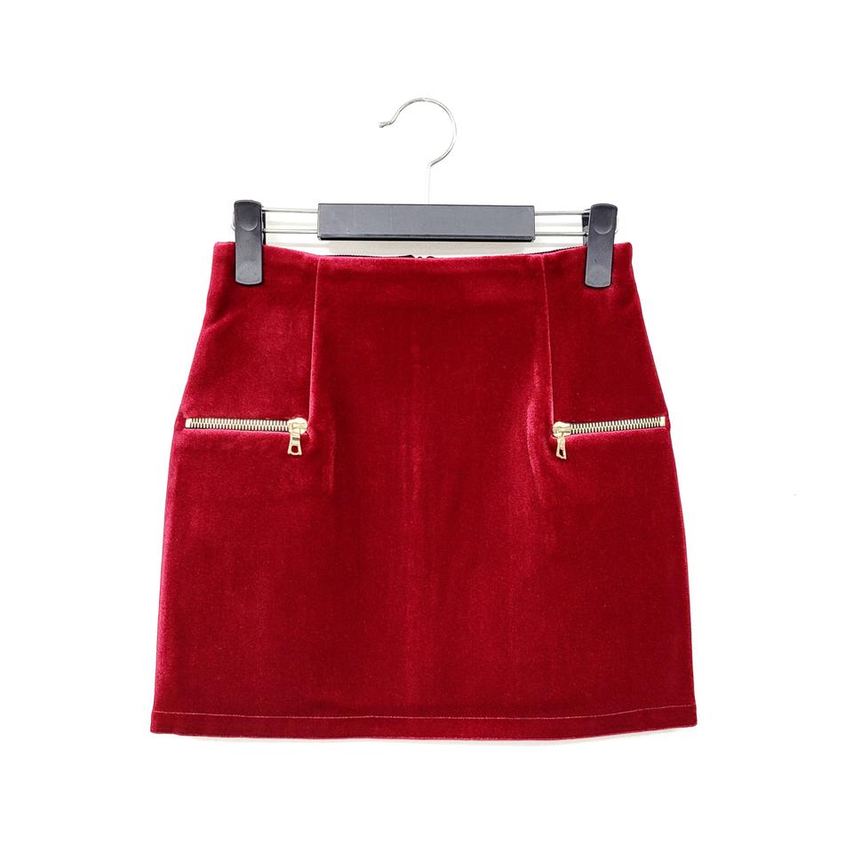 산드로 벨벳스커트