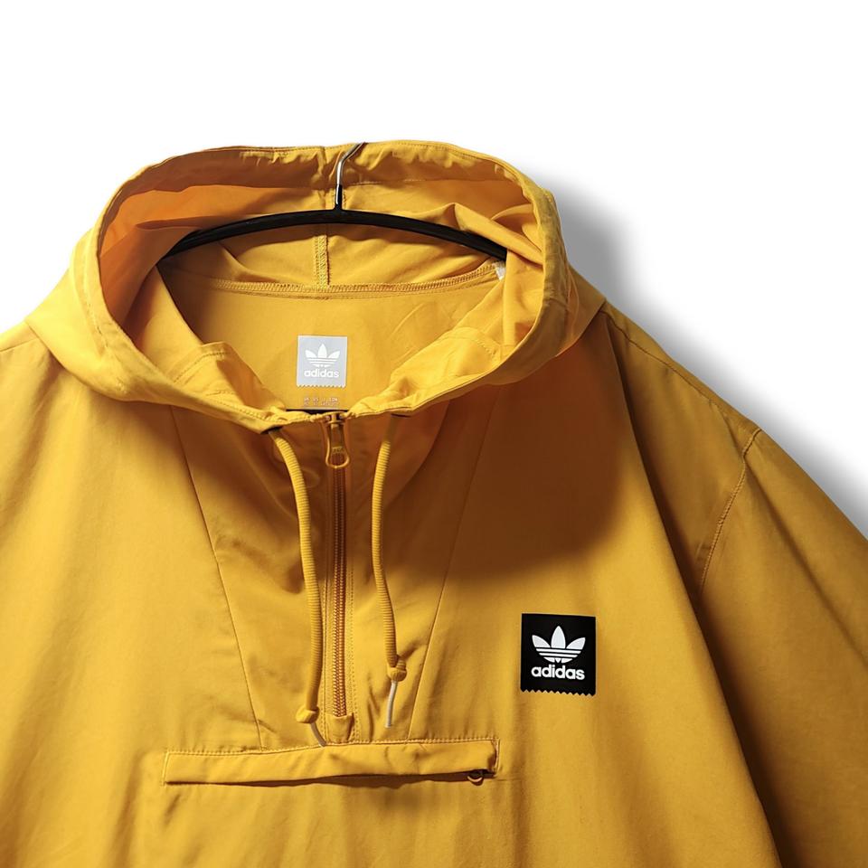 [XL~3XL] 아디다스 옐로우 오버핏 패커블 후드집업 아노락