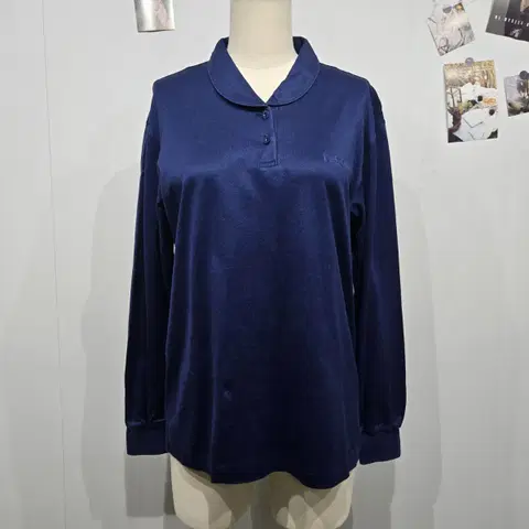 발렌시아가 긴팔 카라 티셔츠 폴로 셔츠