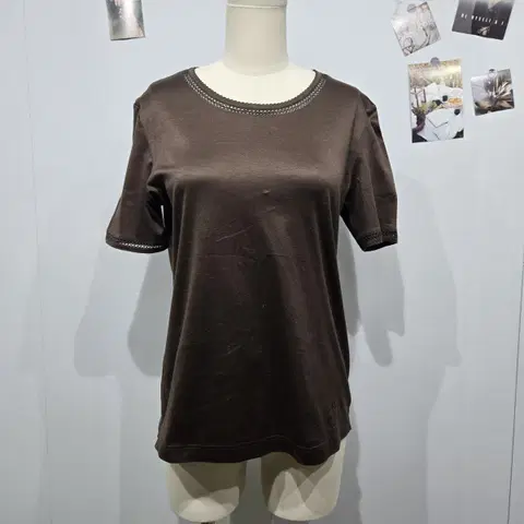 버버리 라운드넥 반팔 티셔츠 면티 반팔티