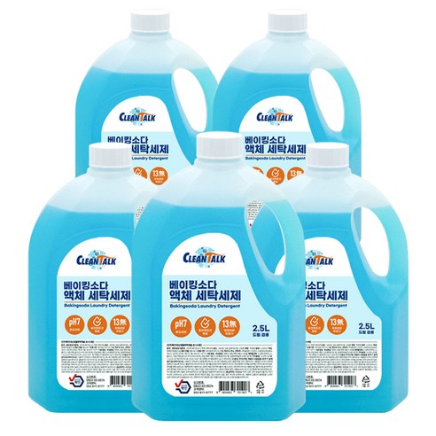 크린톡 베이킹소다 액체세제 2.5L 4개 일반/드럼 겸용