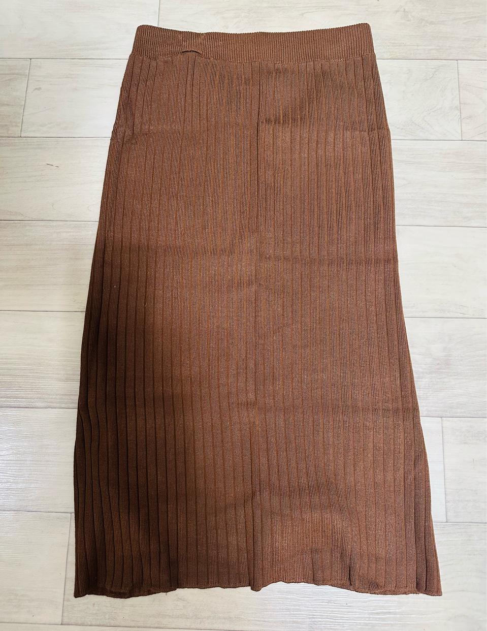 골지 일자 롱치마(S)