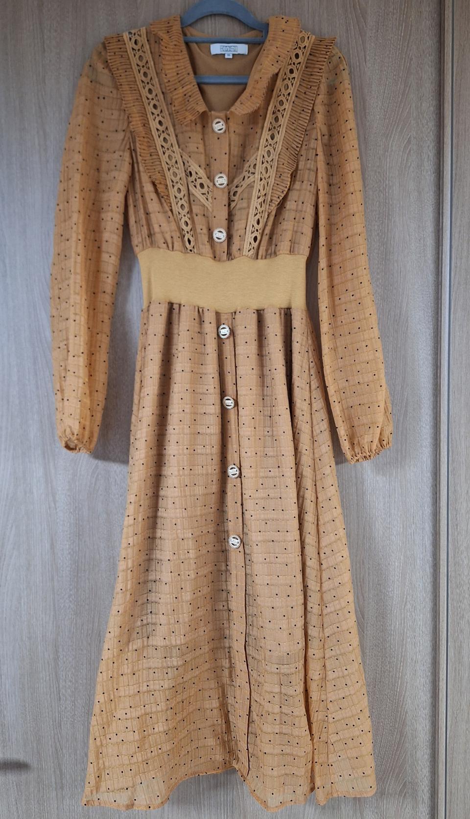 에고이스트 도트패턴 레이스 원피스 55사이즈