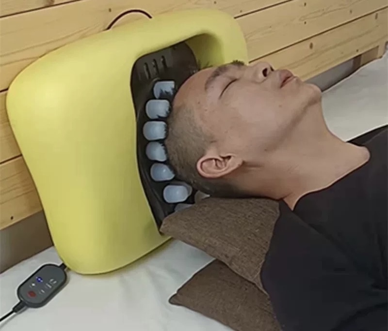 부드러운 실리콘 머리 마사지기 두피 안마기 수면 보조기