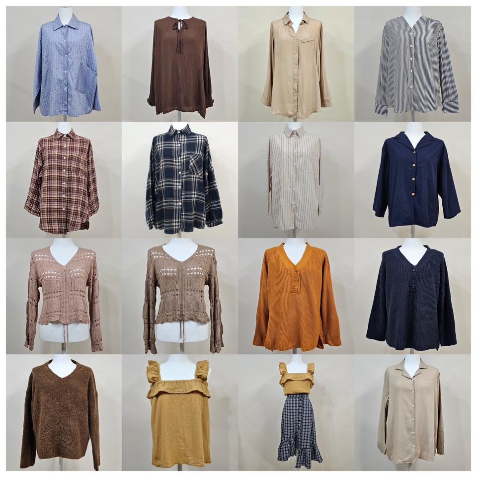 여성 의류 16개 전부 일괄판매 상의 (블라우스 셔츠 니트 치마)