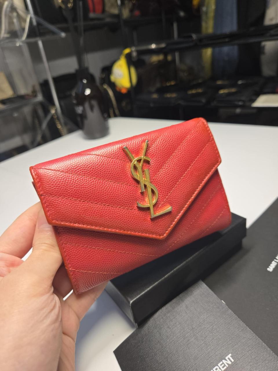 [정품]입생로랑 엔벨로프 반지갑