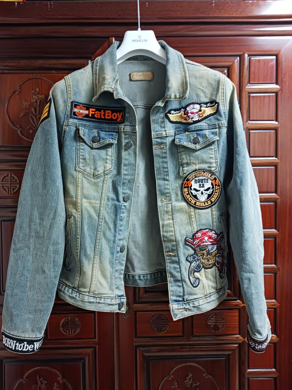 커스텀.  데님자켓