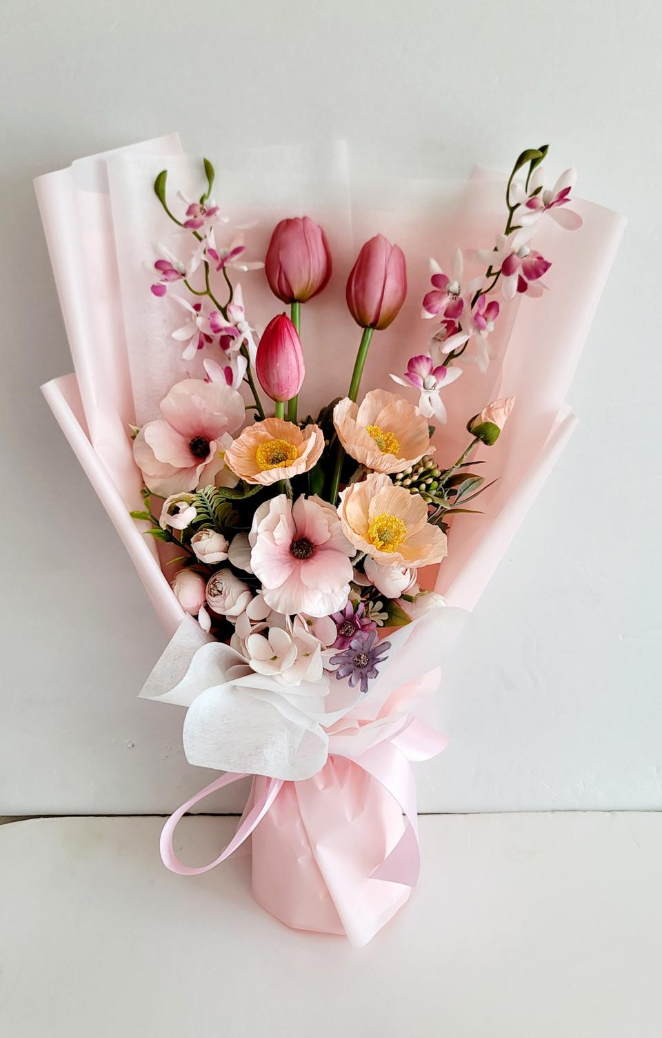 (새상품)고급 조화꽃다발/인테리어소품