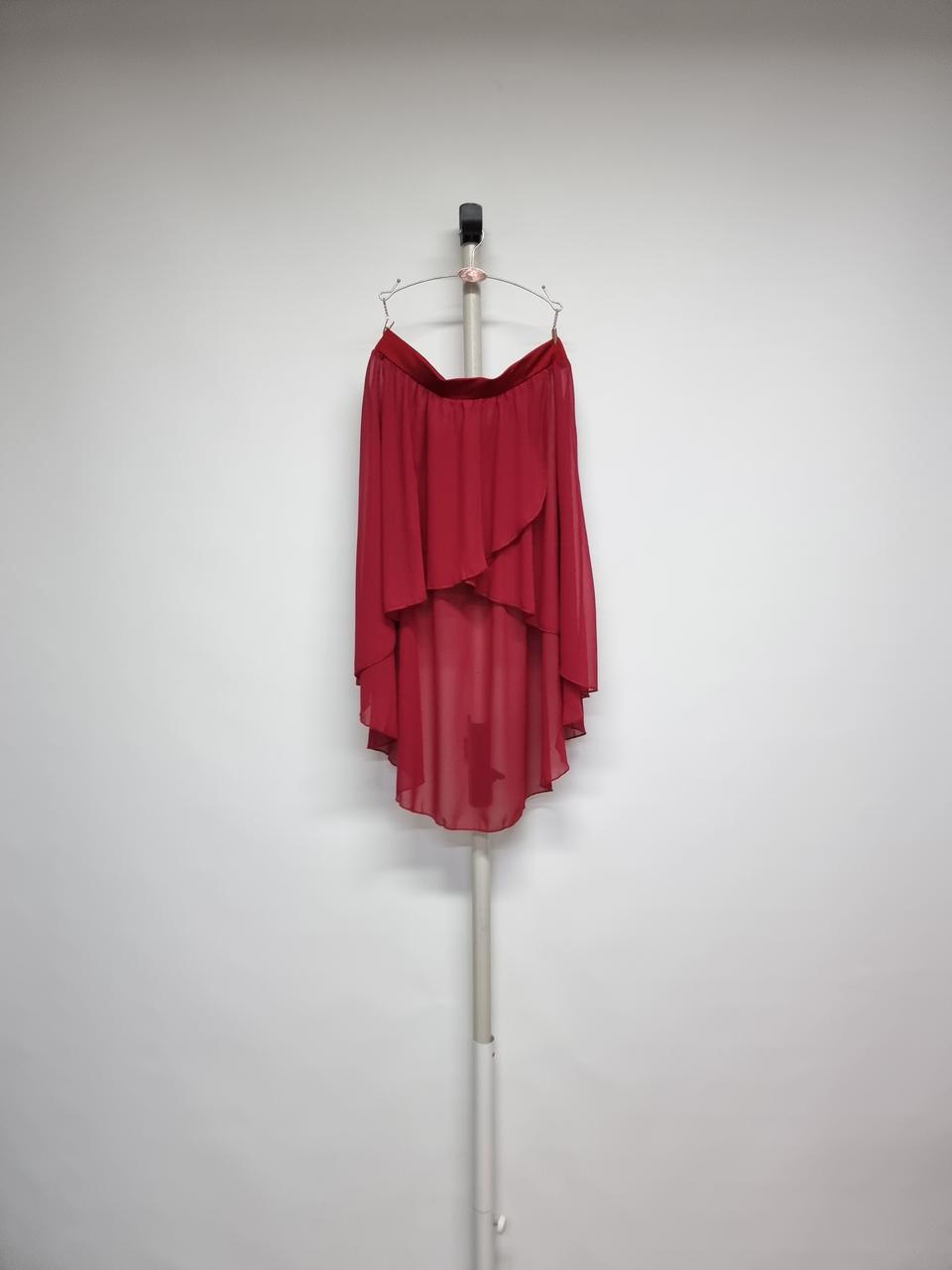 새 발레 언발 롱 풀온스커트 레드색상 F 44.55