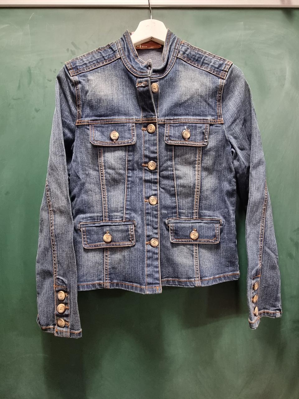 여성 스판 청자켓 점퍼 물빠짐