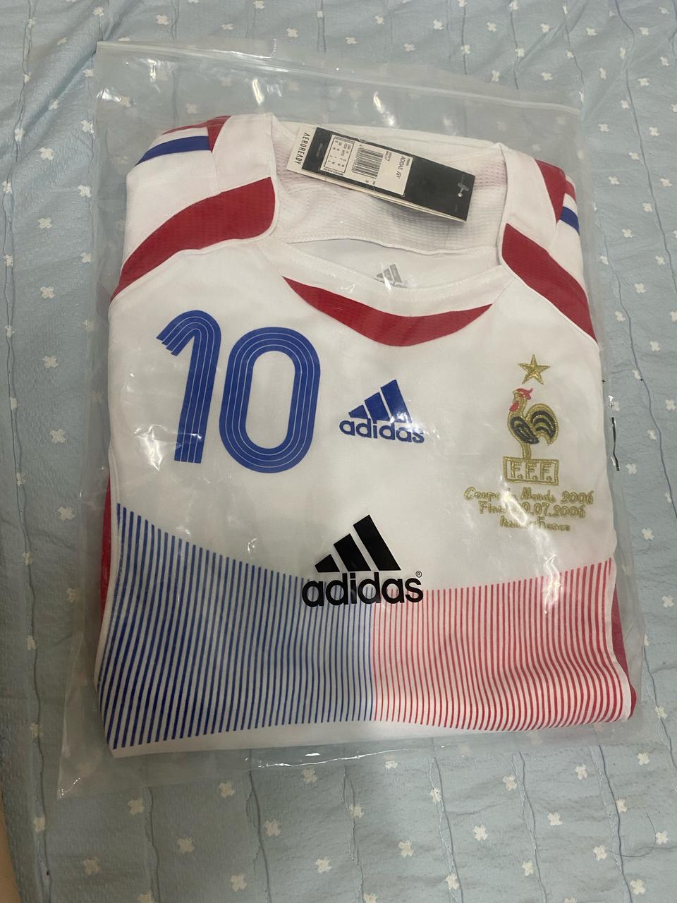 06-08 프랑스 어웨이 지단 풀패치 축구유니폼(2006)