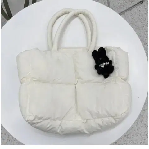 와플 보부상 스퀘어 패딩백 구름백