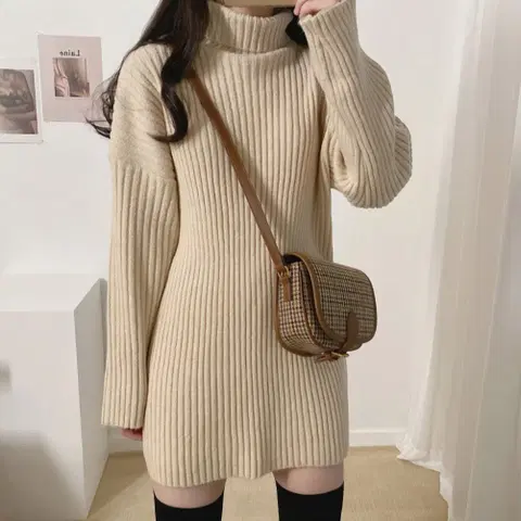 빈티지 체크 크로스백