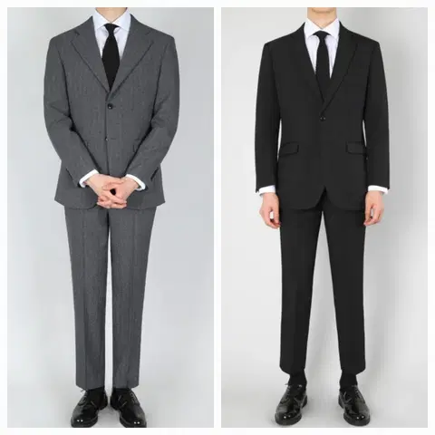 트러수트 수트세트 블랙,체크그레이 셔츠 5종 일괄