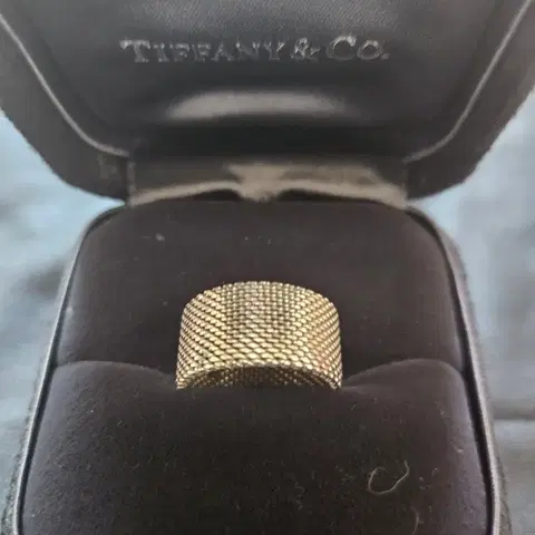 티파니앤코 실버 메쉬 링 반지