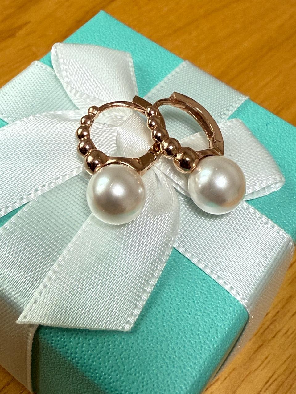 14k 진주귀걸이