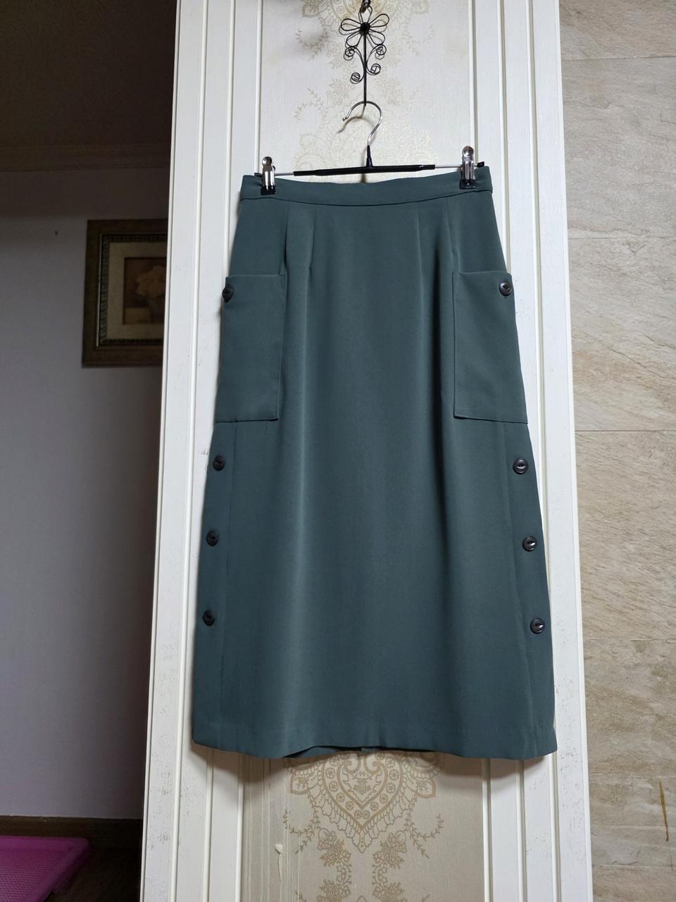 0408)뒷밴딩 디잔 이쁜 롱스커트(새제품)