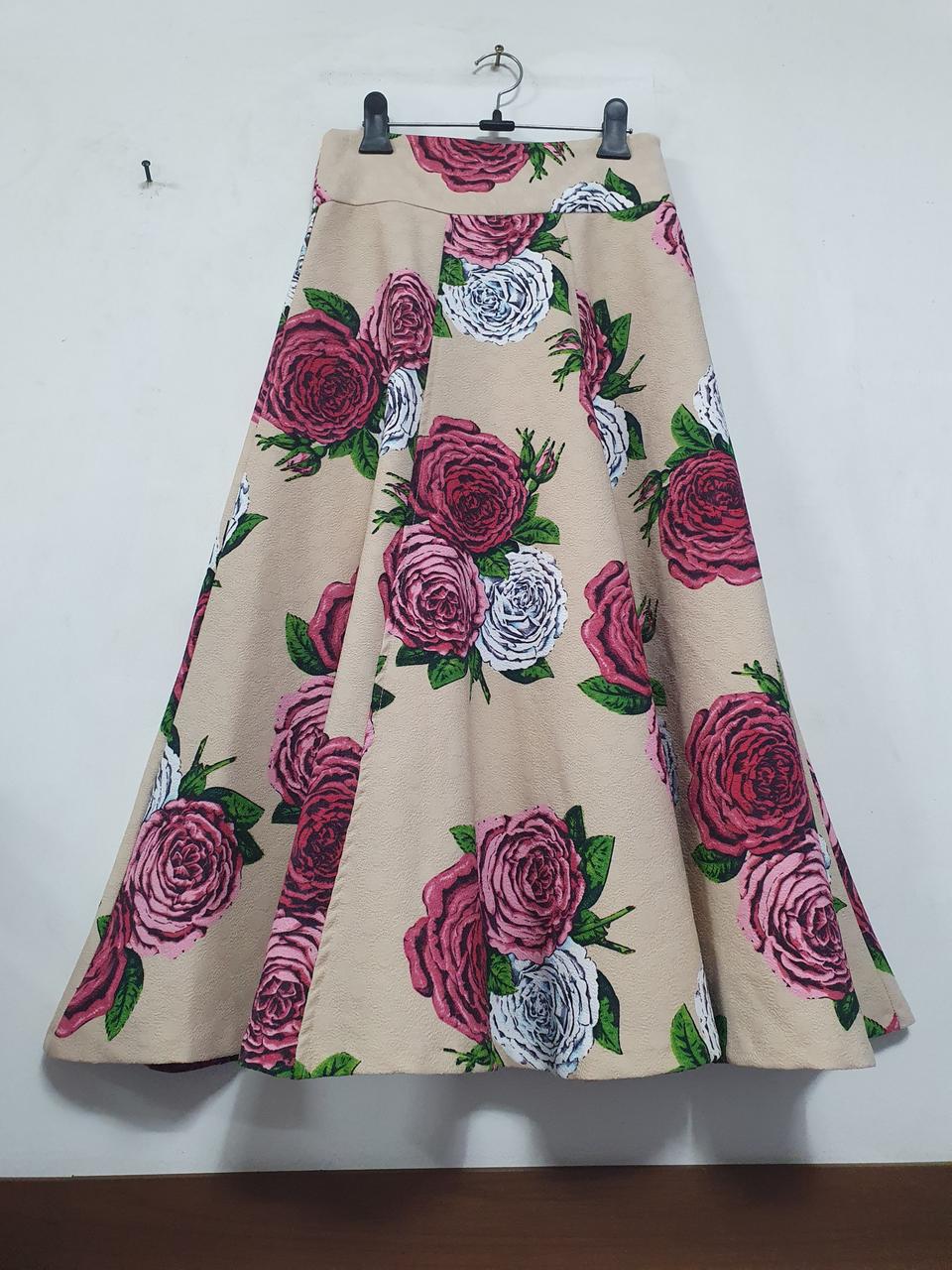 특가새)플라워 롱 스커트.플레어