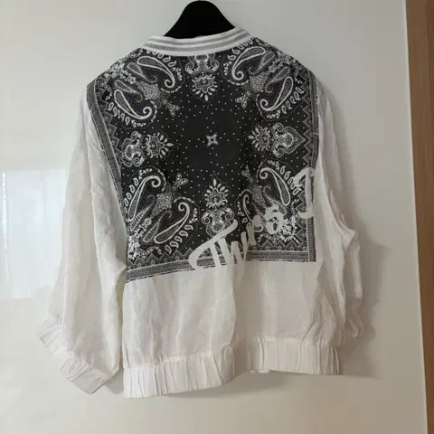 써스데이아일랜드 반다나 프린트 블루종 점퍼 페이즐리 에스닉 린넨 자켓