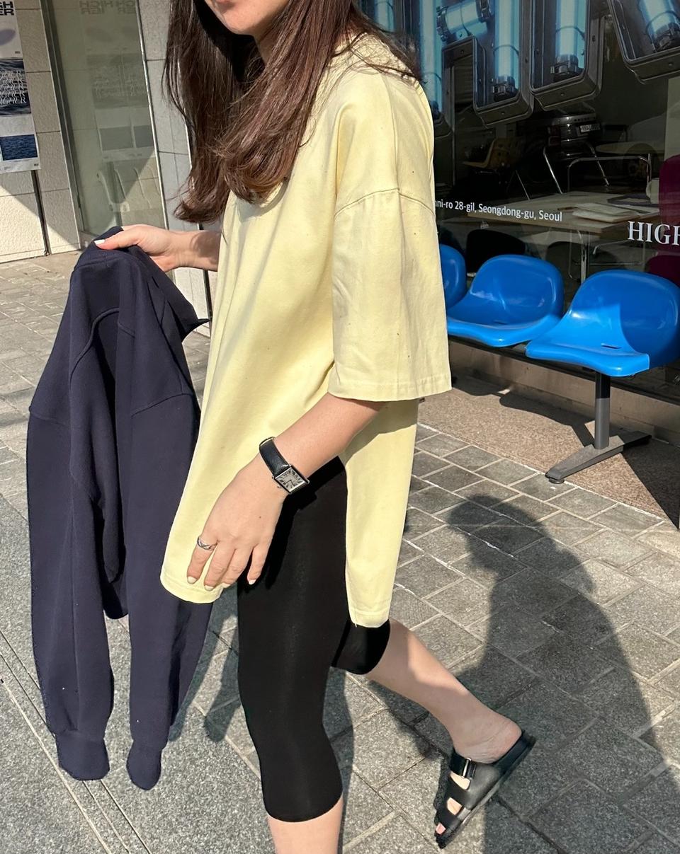 매일 입고 싶은 부드러움 고급핏 트임 롱티 77까지 위크티