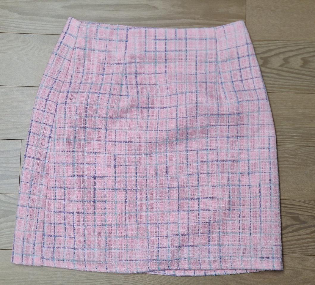 랩 트위드 미니스커트 S사이즈