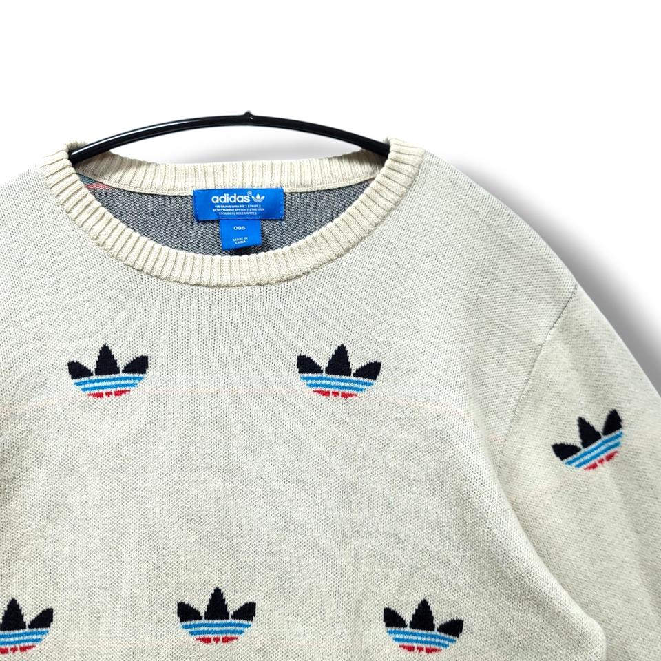 [95] 아디다스 오트밀 멀티 파이어버드 긴팔 니트