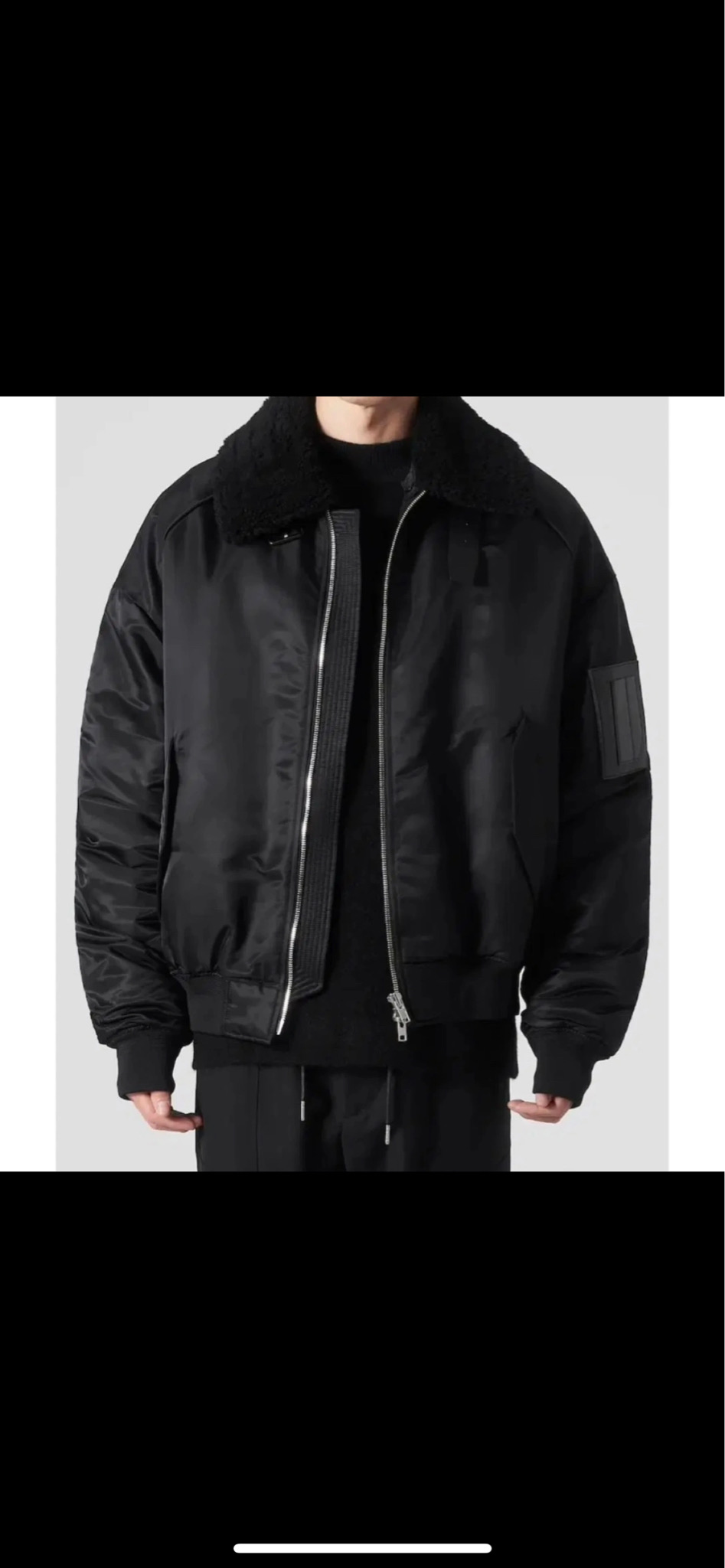 준지 무스탕 마원 블랙50사이즈