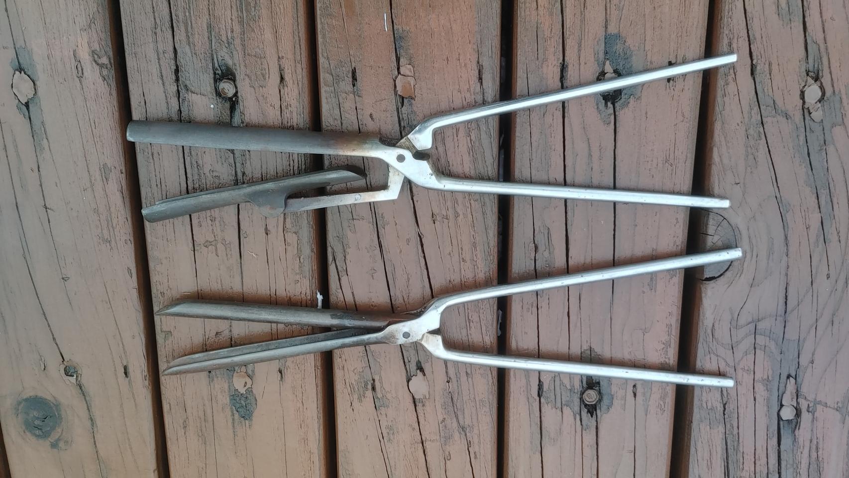 옛날 연탄불용 고데기 2점만