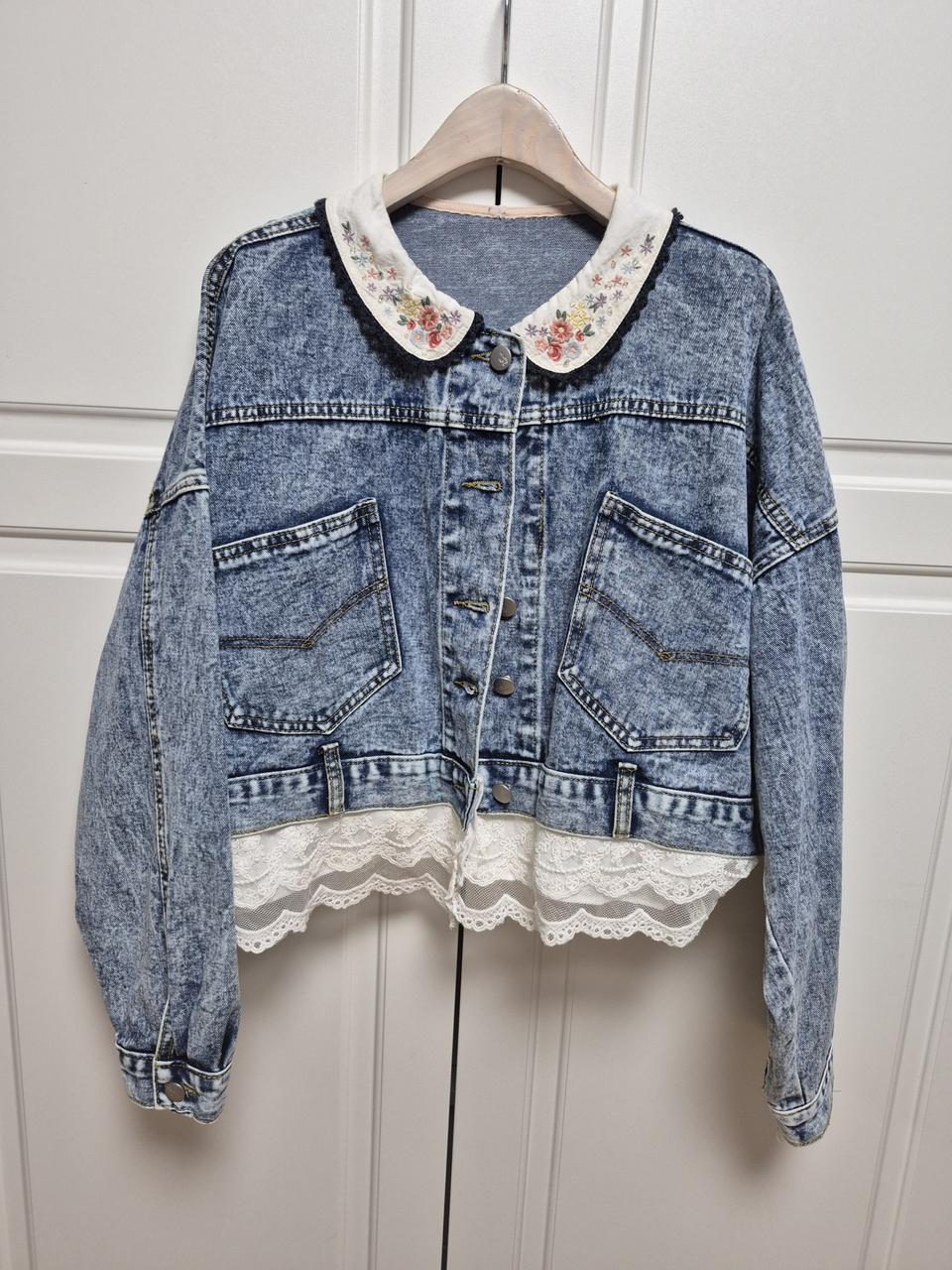 빈티지 리폼 데님 숏자켓