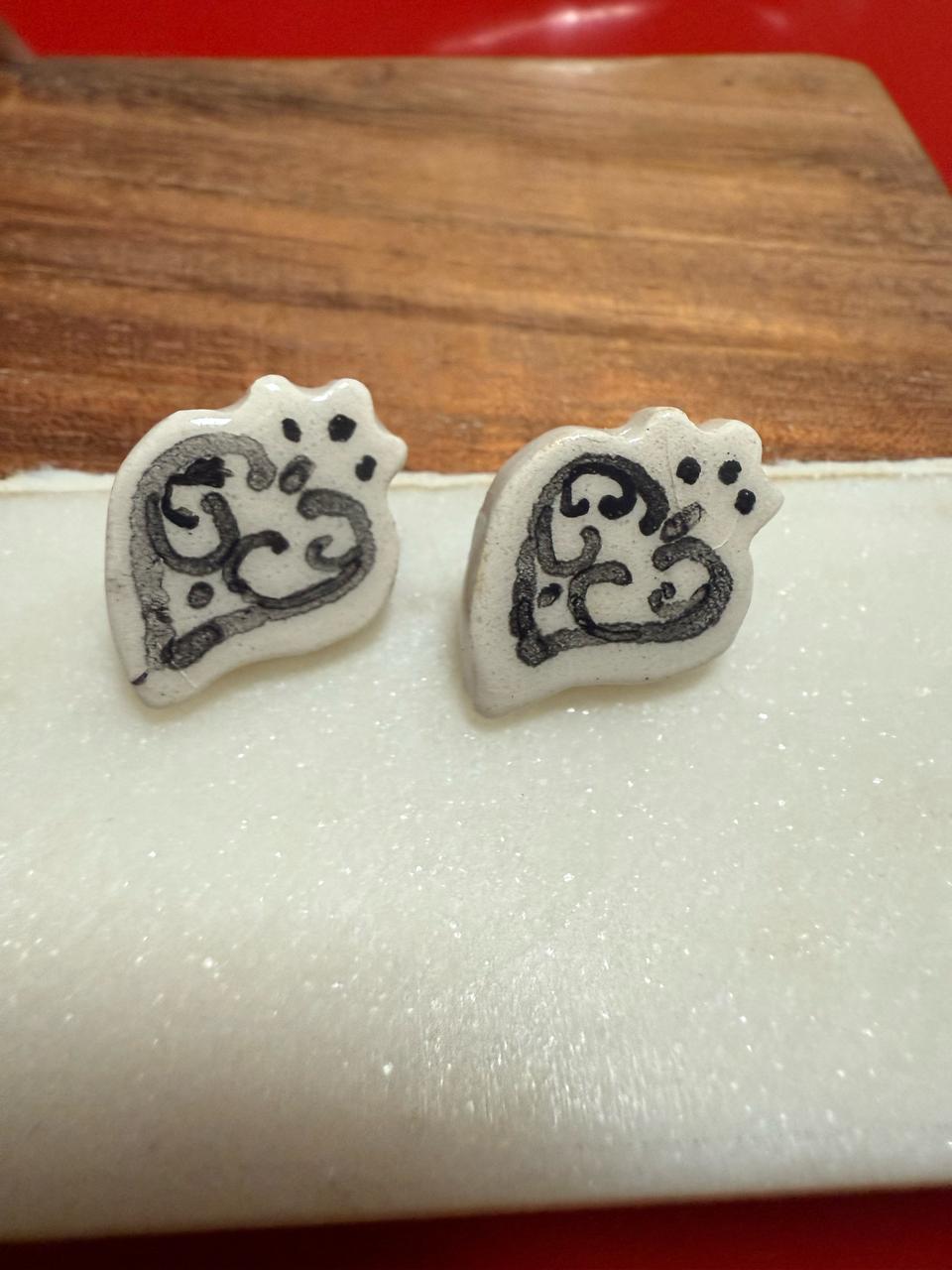 포르투갈 핸드메이드 도자기 귀걸이