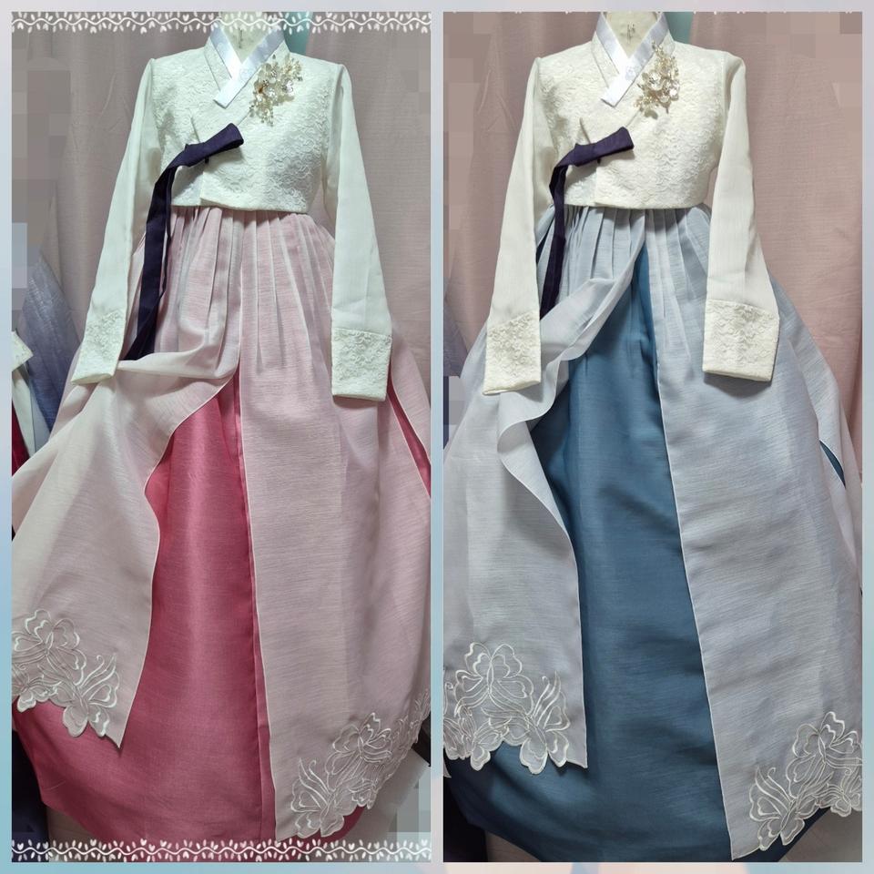 레이스저고리 갈래치마세트