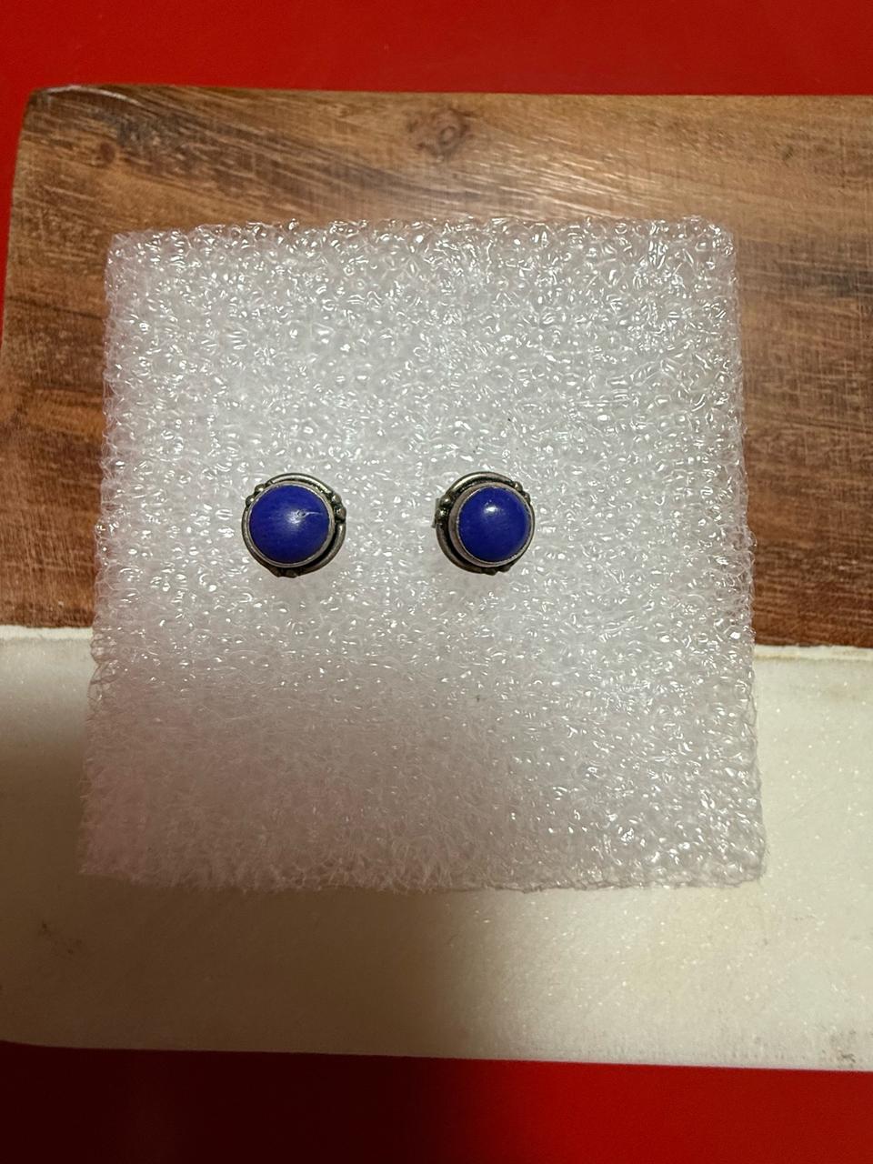 원석 실버 귀걸이