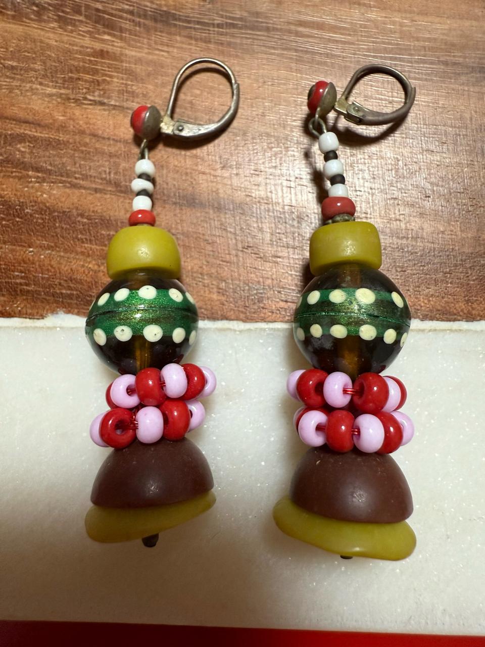 프랑스 오나랄로 레진 핸드메이드 귀걸이