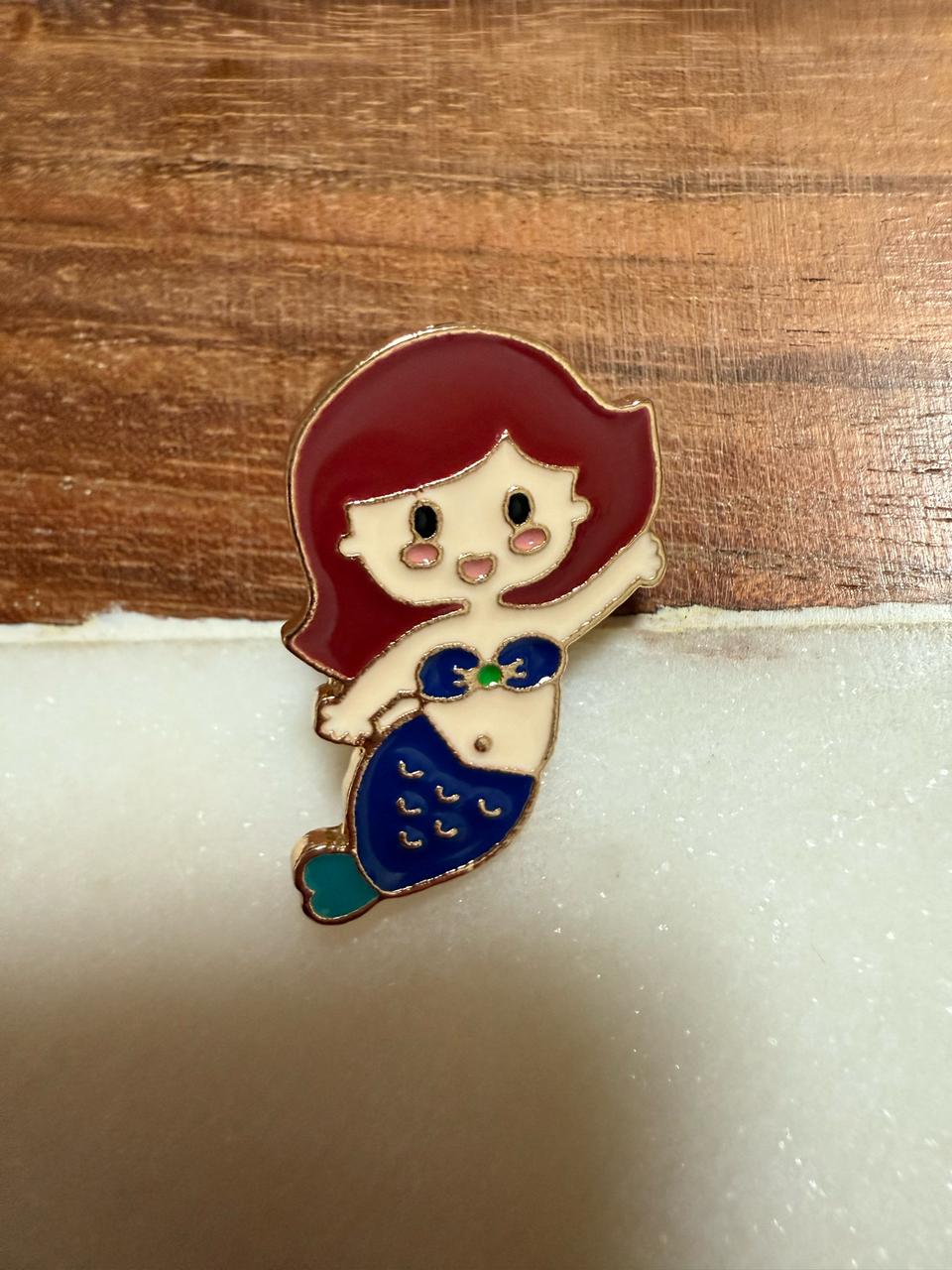 인어공주 브로치 뱃지 새상품