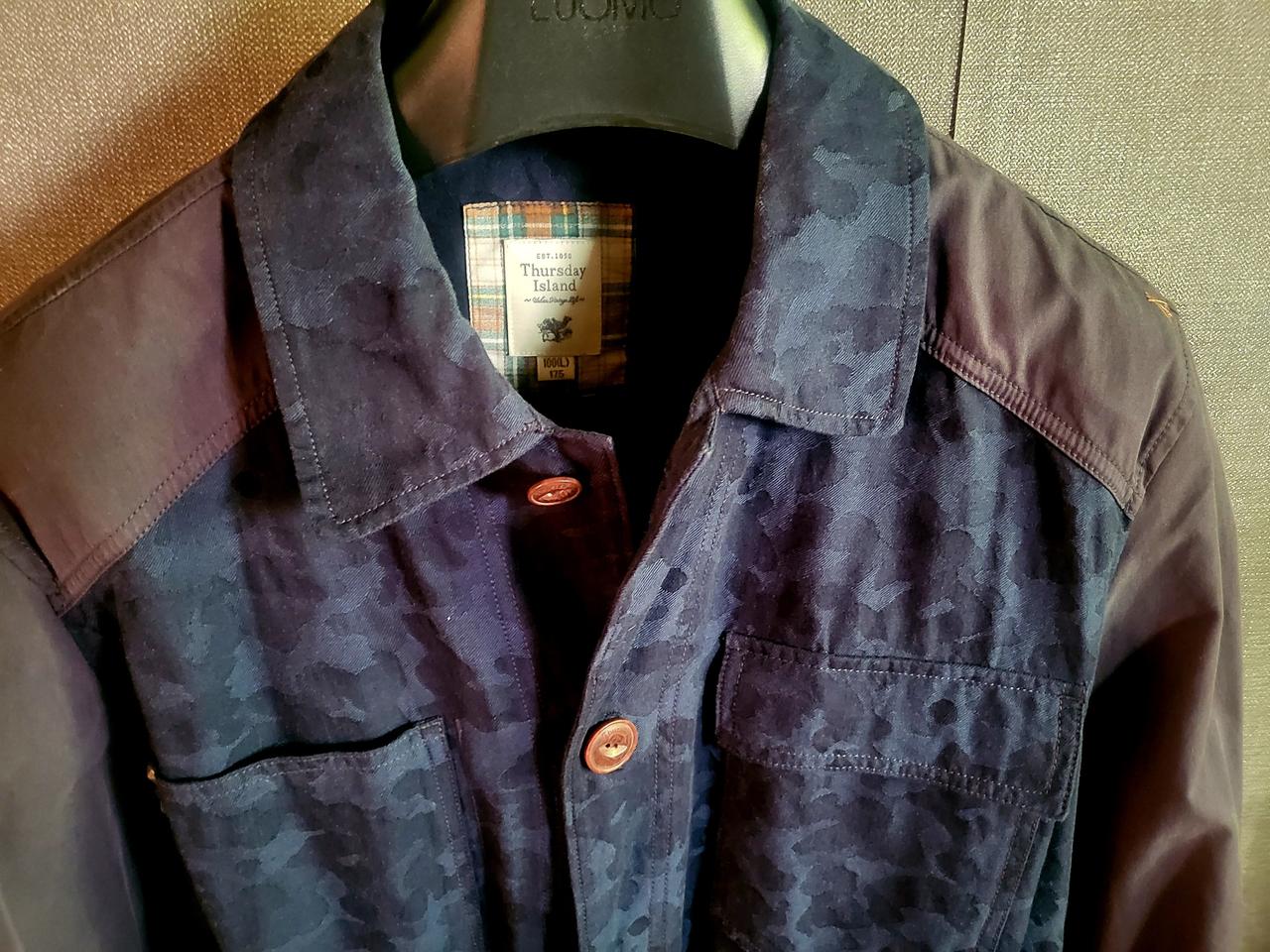 [미사용 새상품]써스데이아일랜드 남자밀터터리 카모자켓