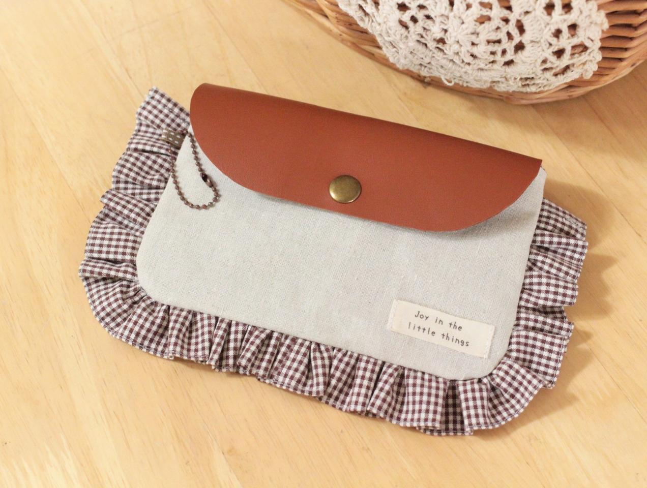 핸드메이드 여권파우치 통장지갑