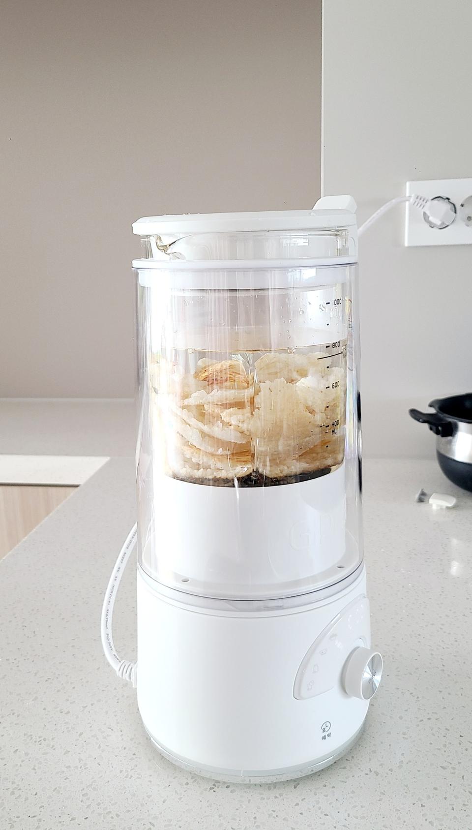 이쁜 ❤ 투명 유리 두유 메이커 제조기 믹서기 ❤ 1.2L